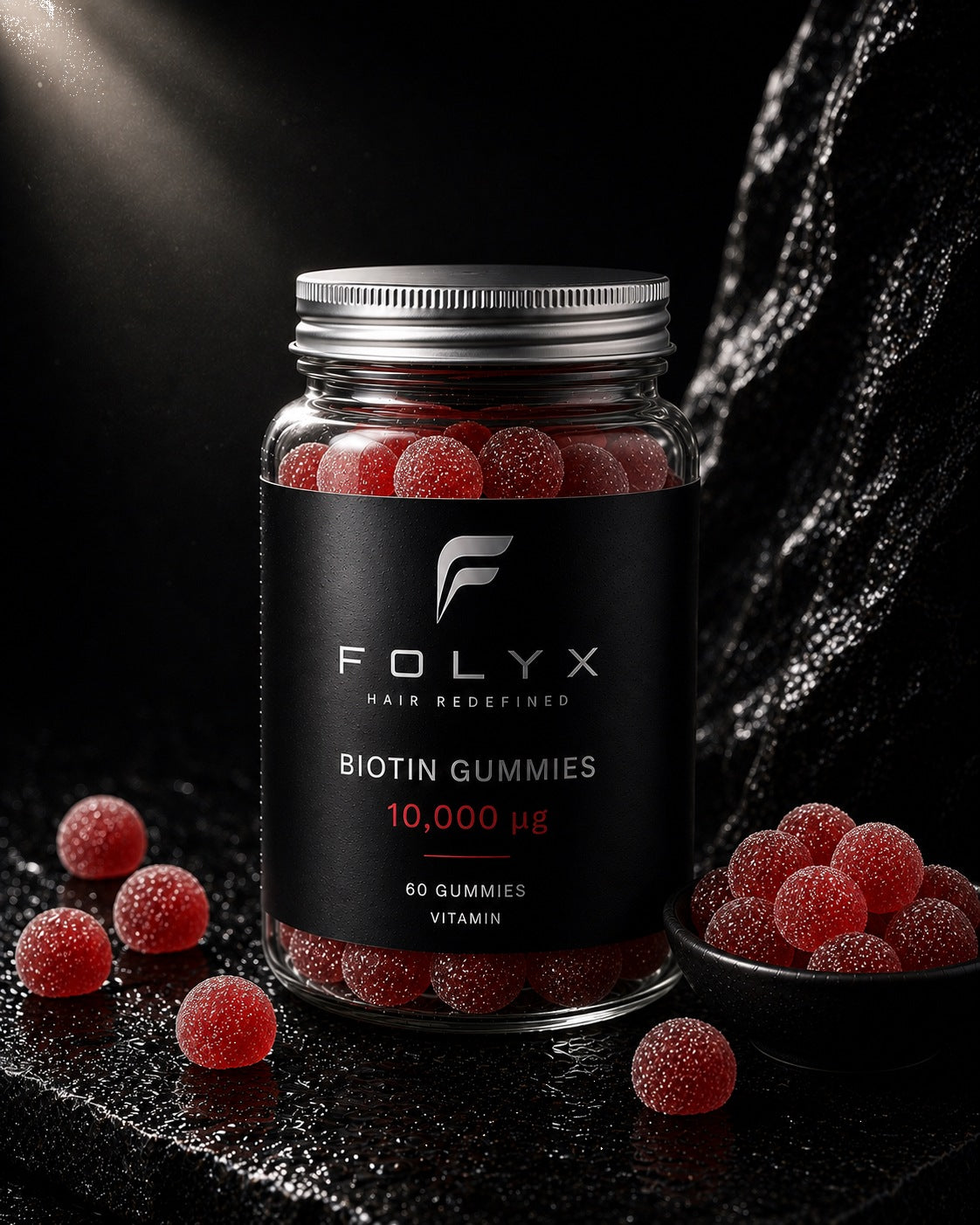FOLYX Red Gummies - 10,000mcg - 60 Gummies